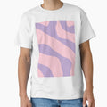 Lavender Pink Pastel Abstract Organic Forms Contemporary Aesthetic Pattern by kierkegaard