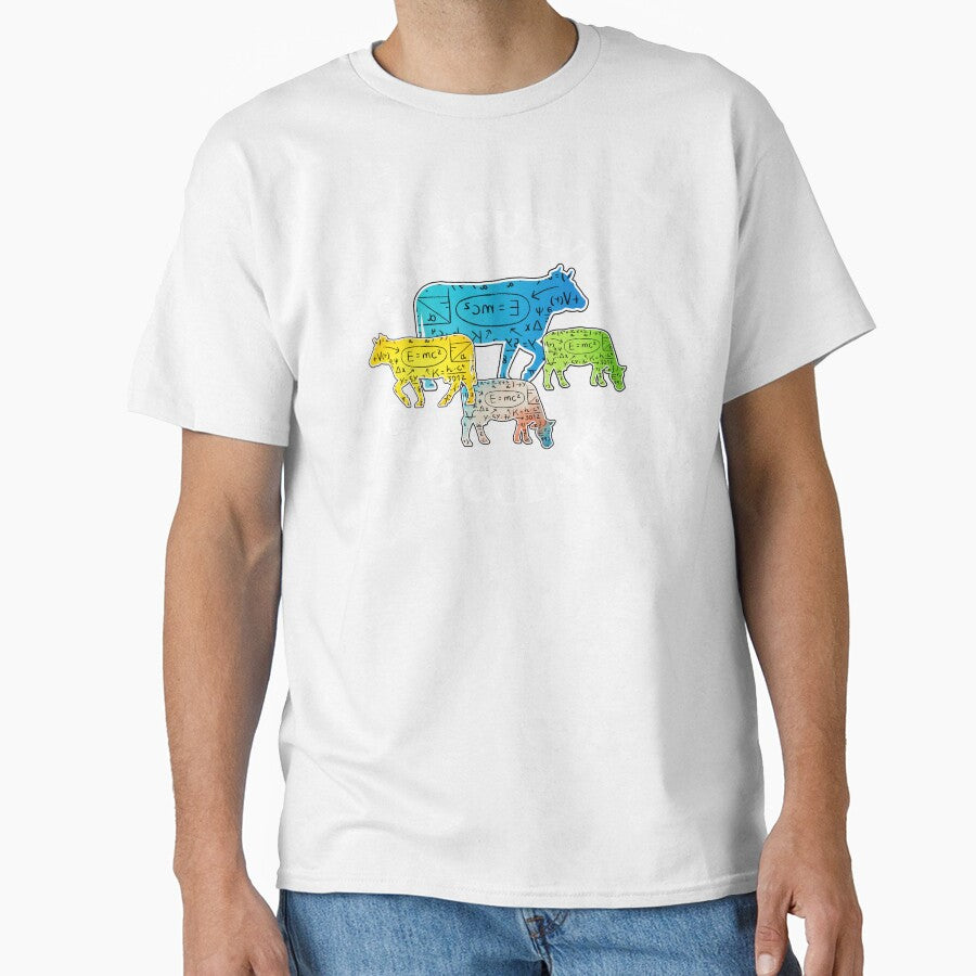 Black version of Can you even calculate? Funny colorful cow puns Calculator by FarmsteadAcers