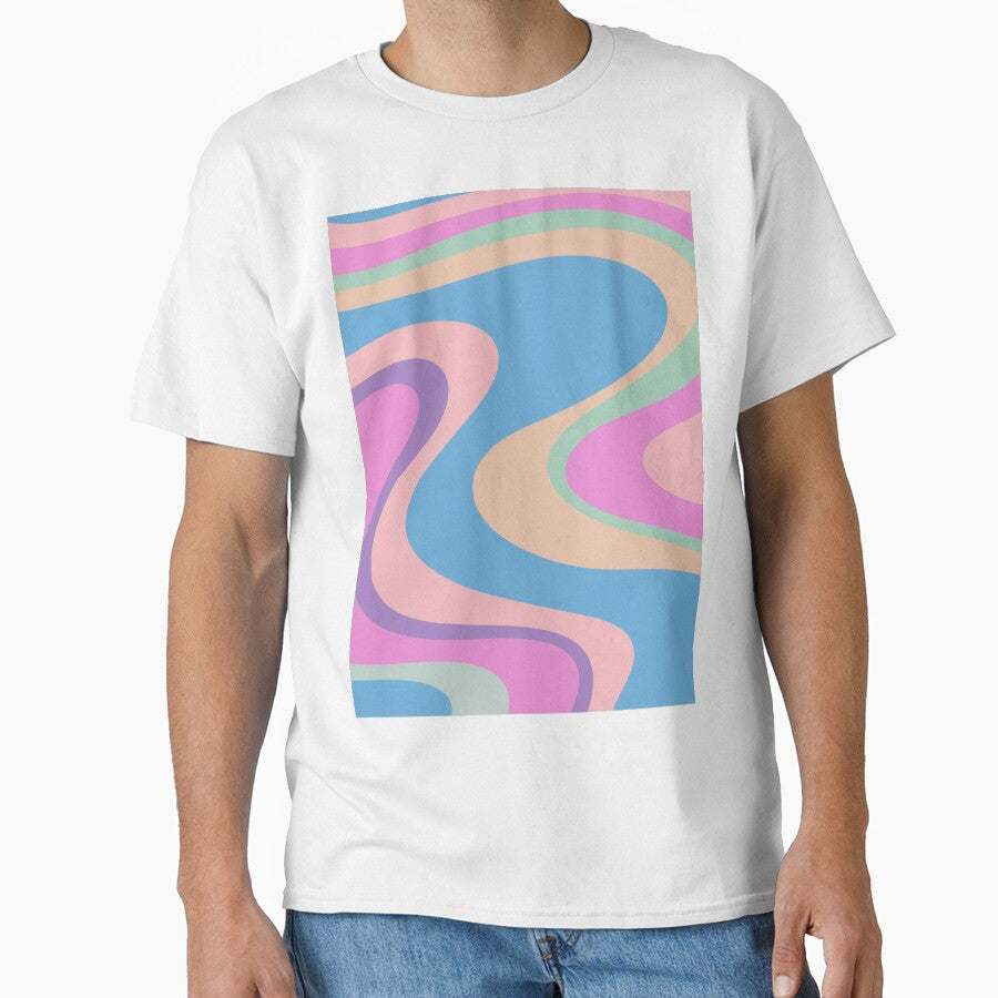 Trippy Dream Abstract Retro Sherbert Danish Pastel Swirl Pattern by kierkegaard
