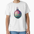 Cute Pixel Christmas Ornament Ball with Shiny Highlights by BankMano