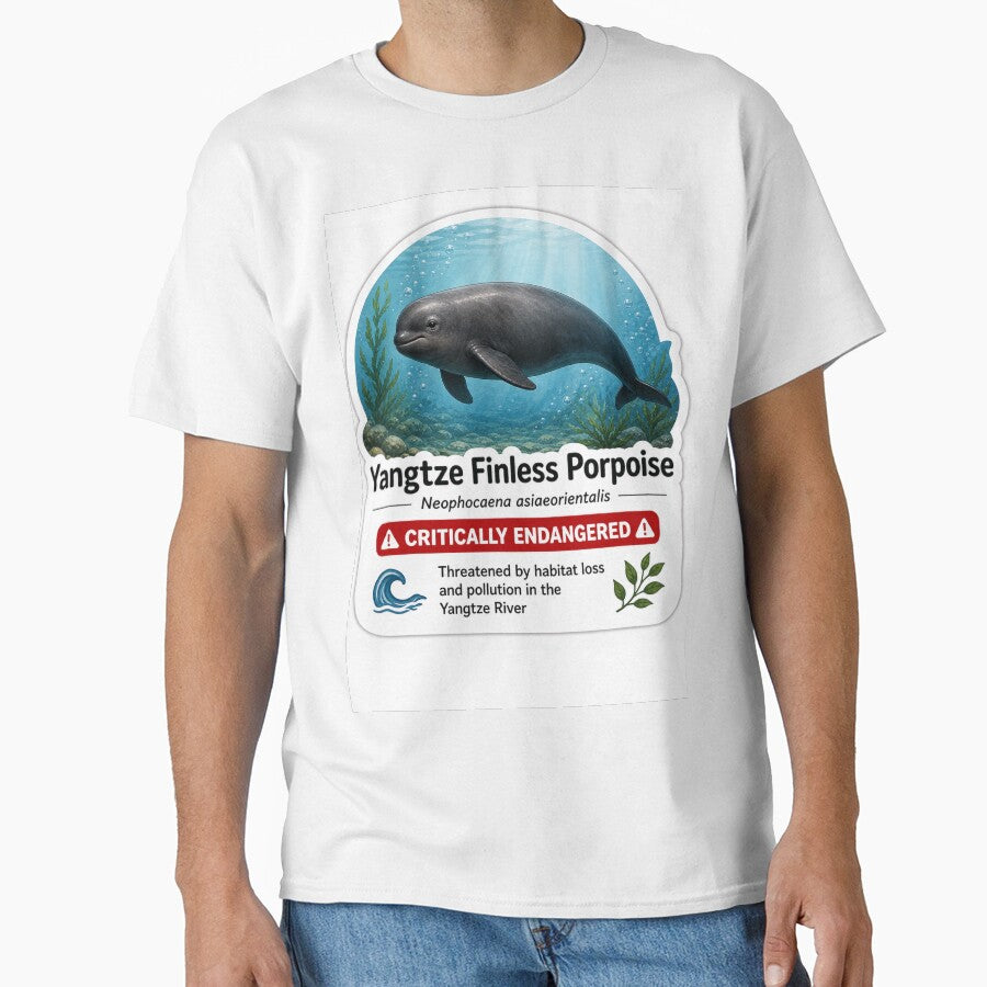 Yangtze Finless Porpoise – Critically Endangered River Dolphin by SaphireArt
