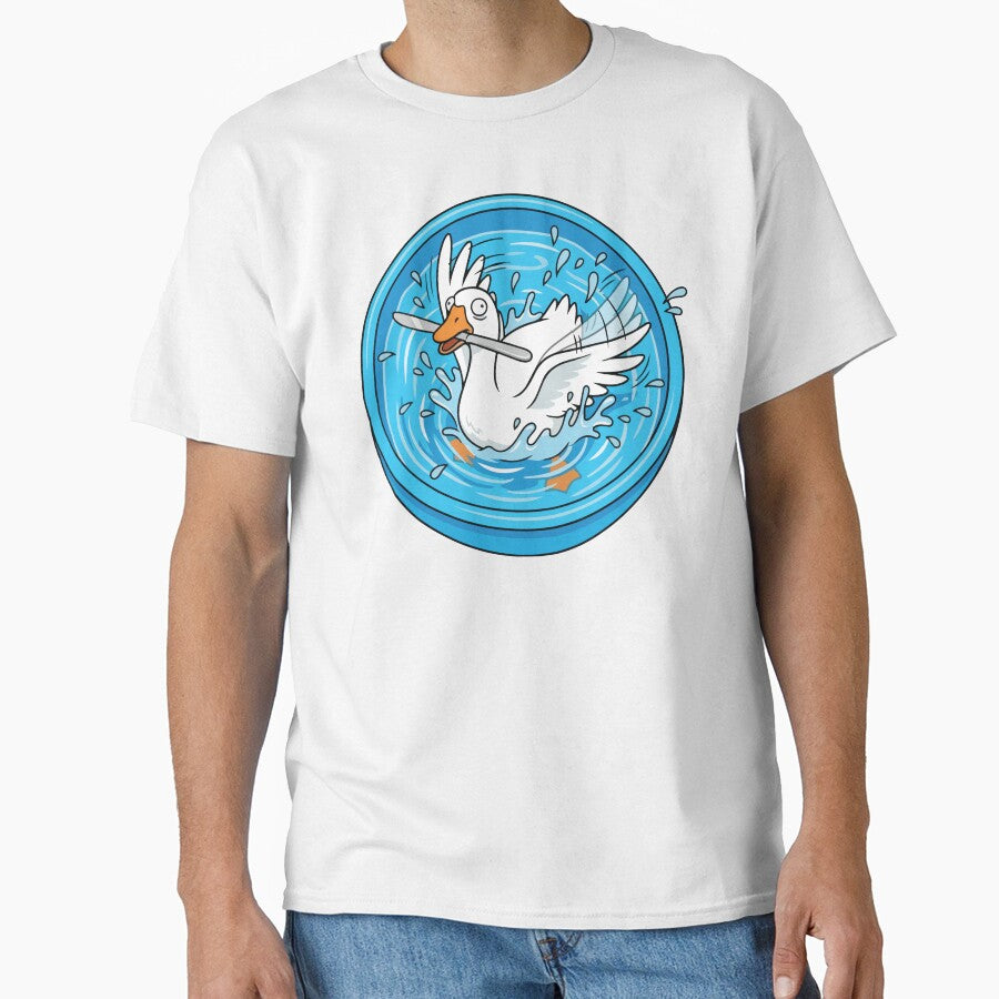 Chaotic Goose Holding Knife Kiddie Pool Meme by Arc2020