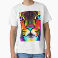 Trippy Mountain Lion Portrait Wildlife Day Design by ElLocoMus