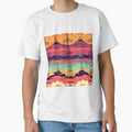 Retro Synthwave Sunset Landscape with Electric Pylons Pattern by pinkal