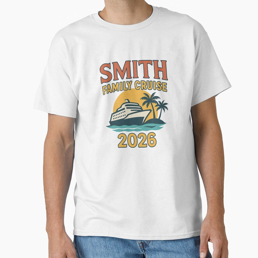 Smith Family Cruise 2026 Matching Vacation Shirt – Tropical Cruise Ship Family Trip Tee by Kaehaniz