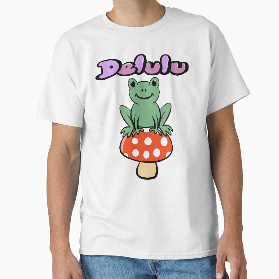 Delulu Frog on a mushroom by Artonmytee