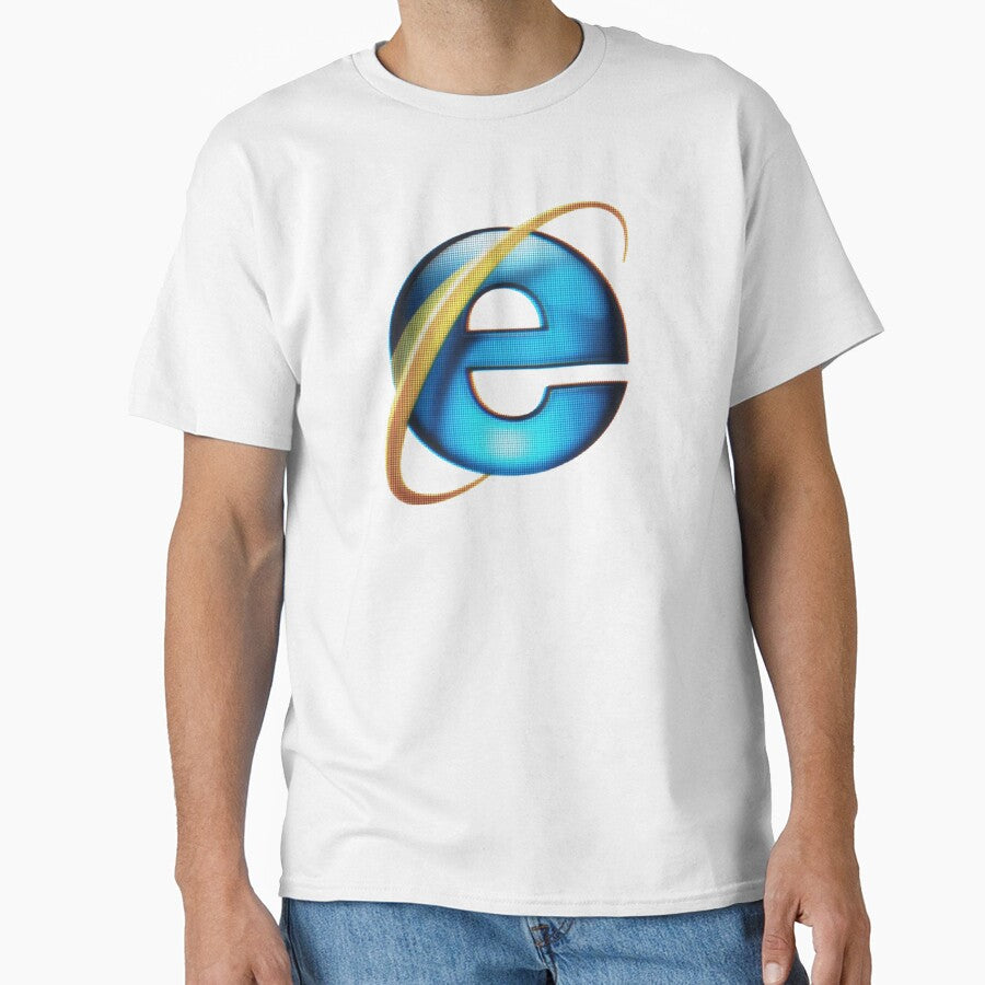 Internet Explorer Retro Logo Y2K Aesthetic by TrxshWear