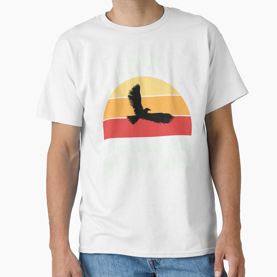 Look, the Sun Is Still in the Sky – Vintage Eagle Sunset by Shirt Shack