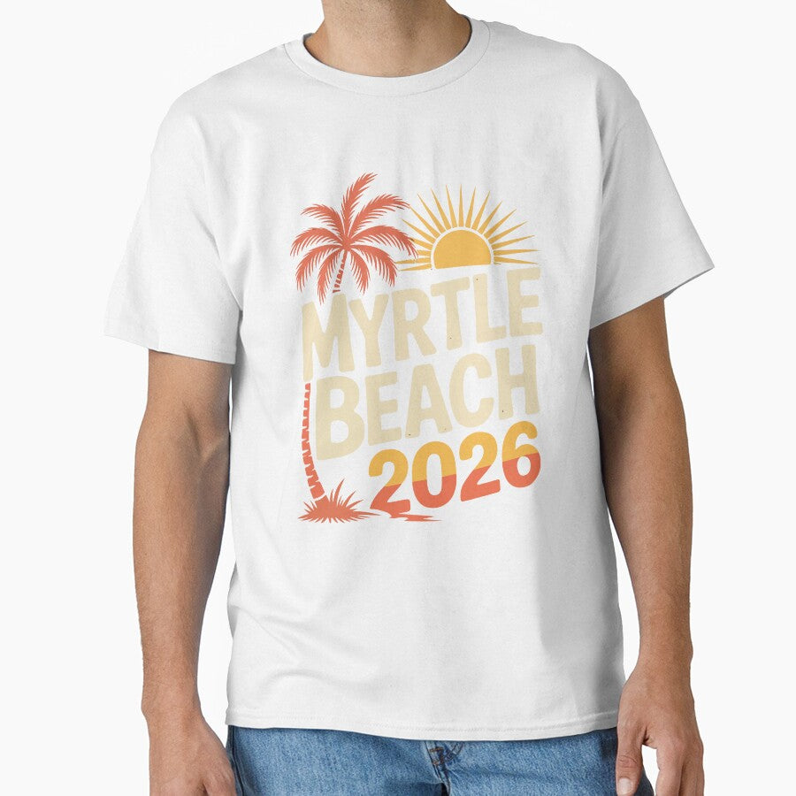 Myrtle Beach 2026 Vacation – Retro Beach Trip Friends Group Design by kiralynstration