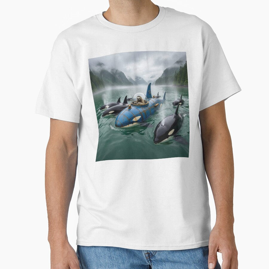 Sloth in Submarine Joins Pod of Killer Whales by Tridentulus