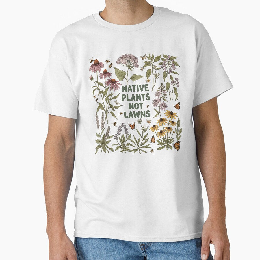 Vintage Botanical Native Plants Art | Native Plants Not Lawns by SholoStudio
