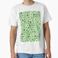 Green 60s retro flower power, retro green, pastel green, 60s groovy pattern, hippie flowers by blomastudios