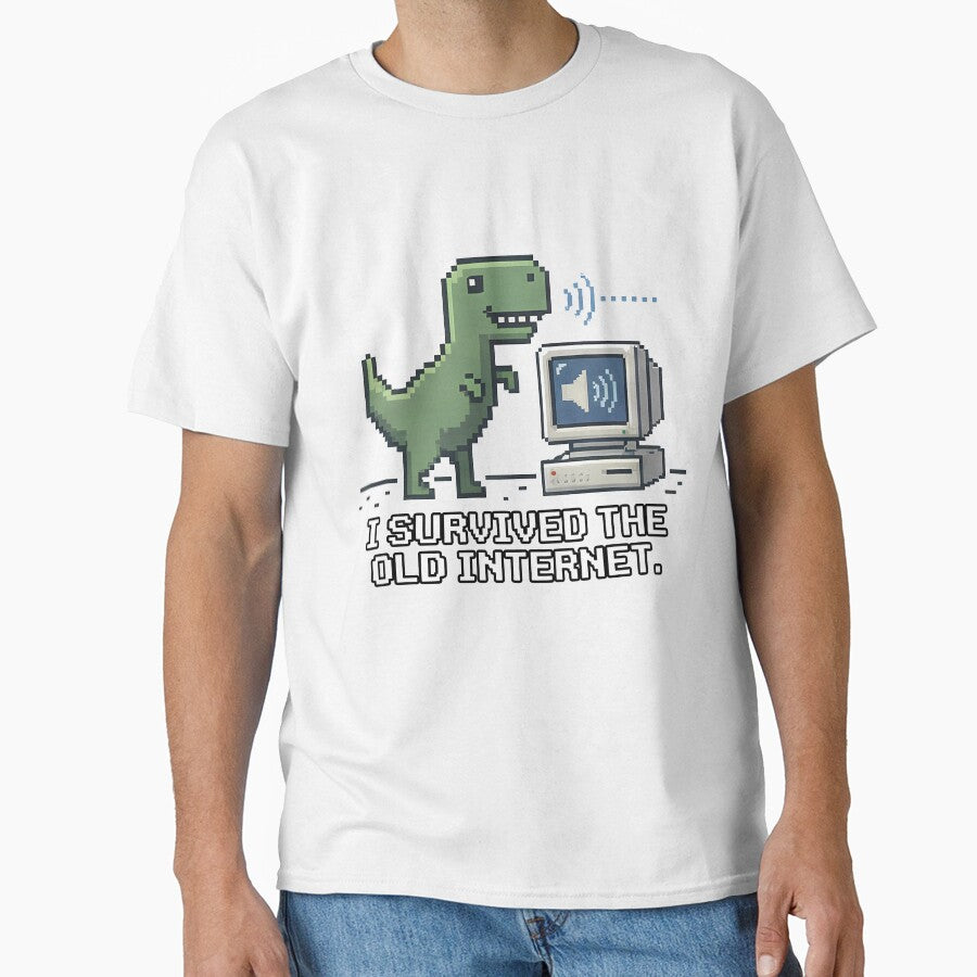 I Survived The Old Internet Pixel Dinosaur by k3rstman1