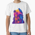 Synthwave Safari – Neon Jungle Tee | Retro Wild 80s Aesthetic by Laugh & Rewind