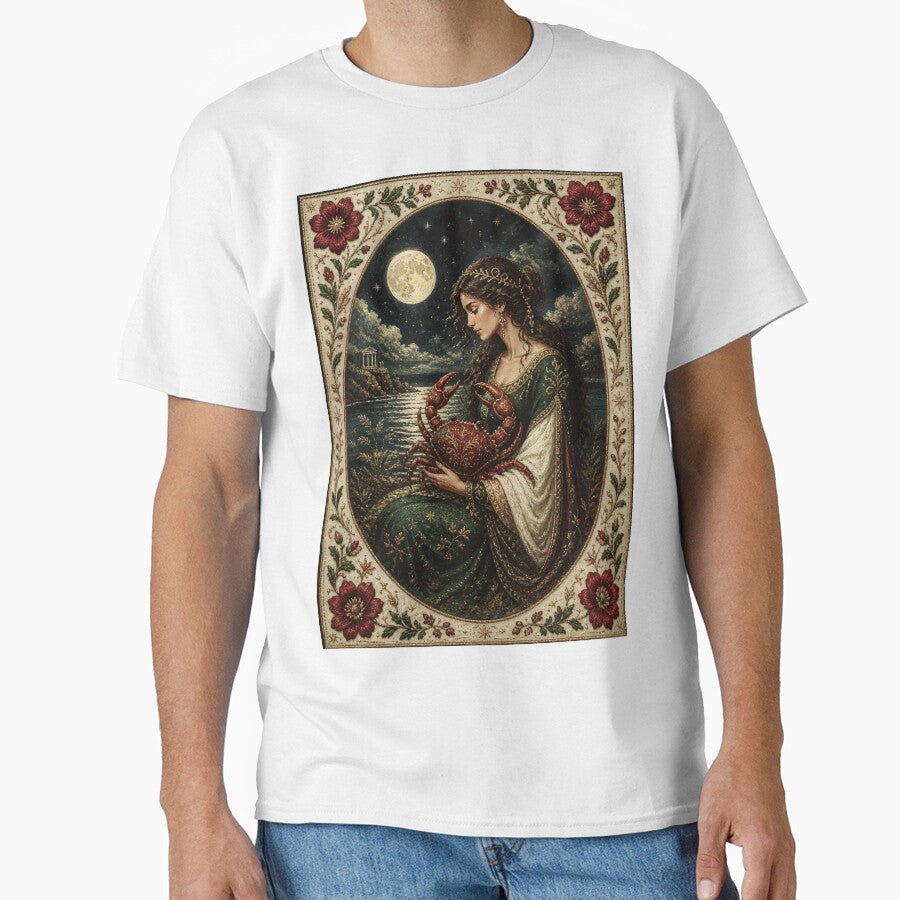 Moonlit Guardian, Feminine Strength & Emotional Depth (Medieval Fantasy Art Print) by doinitzart