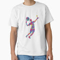 Padel Player Splatter Art — Colorful Sport Silhouette Illustration by Colorful-Garden