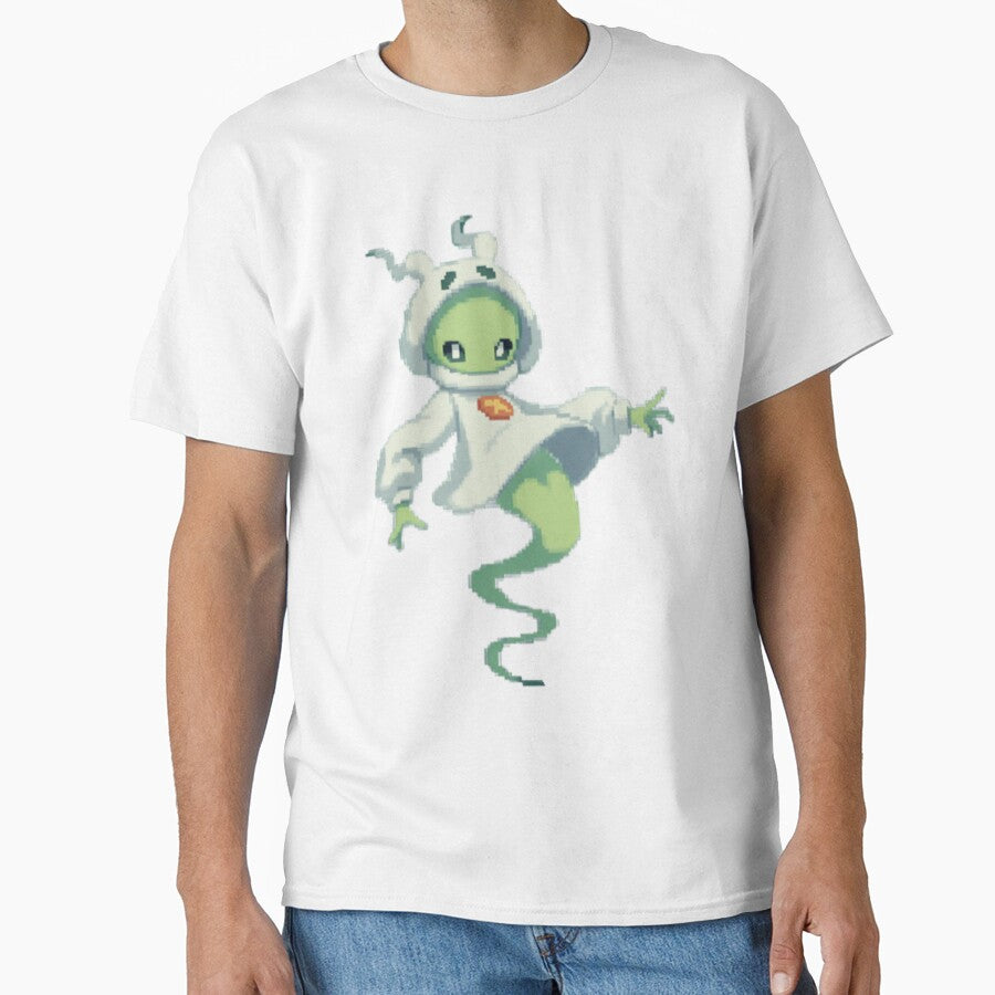 Pixel Ghost Alien – Cute Space Spirit Character Art by UniqueArtsOnly