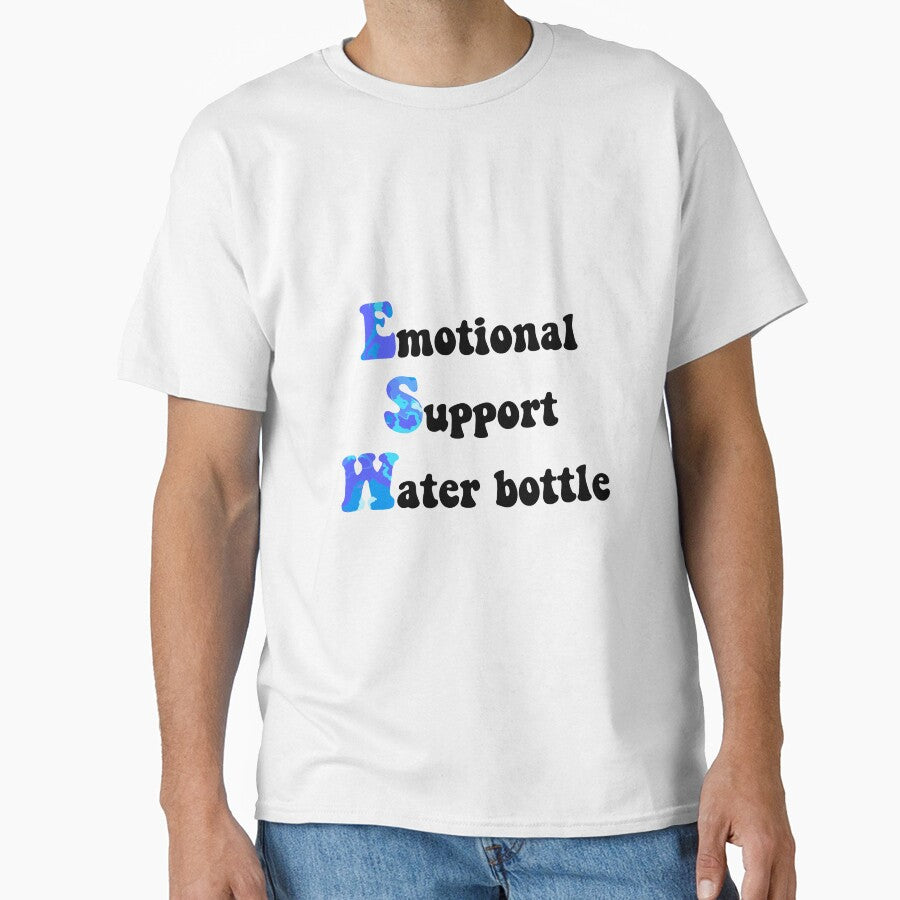 emotional support water bottle marble by lilystickers65