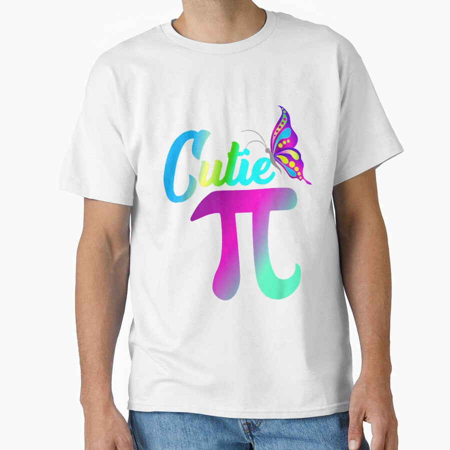 Pi Day Funny Cute Cutie Pi Pretty Math Butterfly Girls Pi by gwendasnead