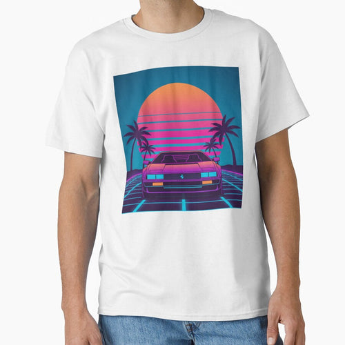 80s Retro Sunset Drive - Synthwave Vaporwave Aesthetic by BeFaCtO