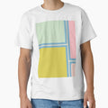 Minimal Geometrics Baby Blue Pink Lime Pastel Pattern by kierkegaard