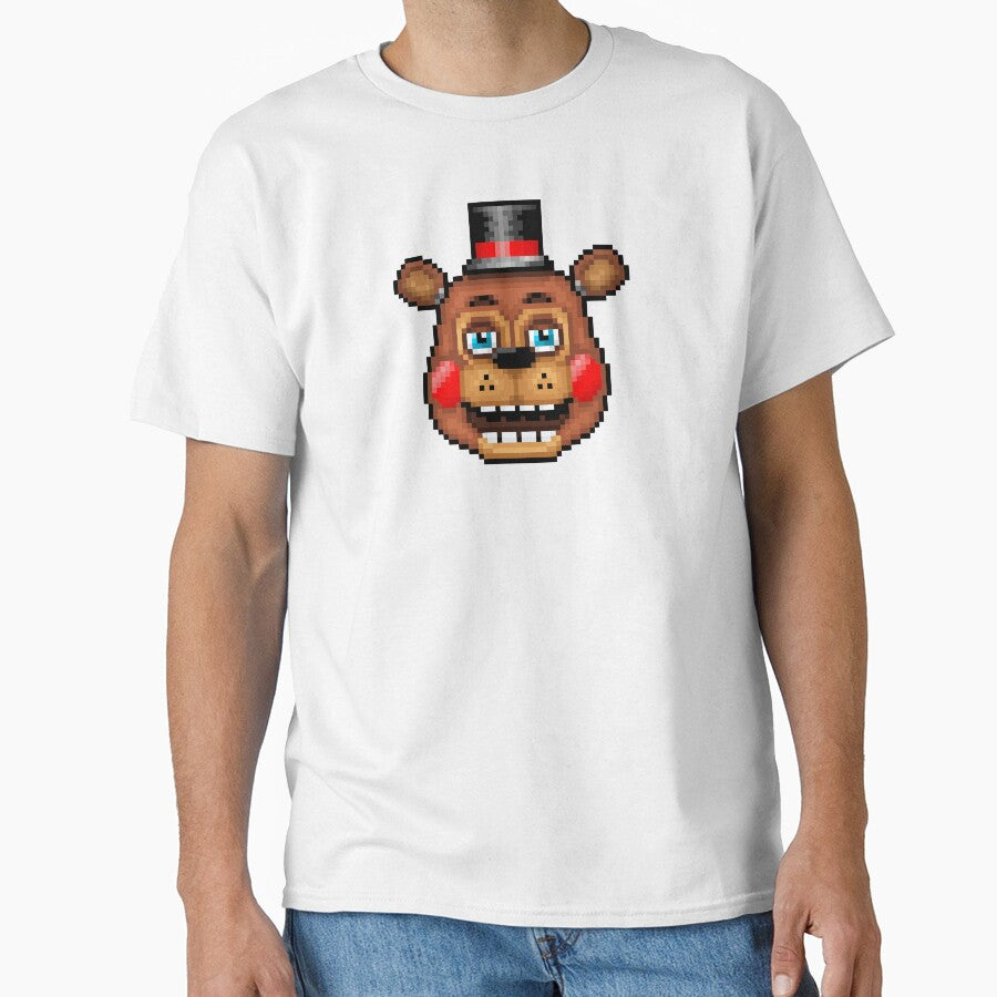 Five Nights at Freddy's 2 - Pixel art - Blue eyes Toy Freddy by GEEKsomniac