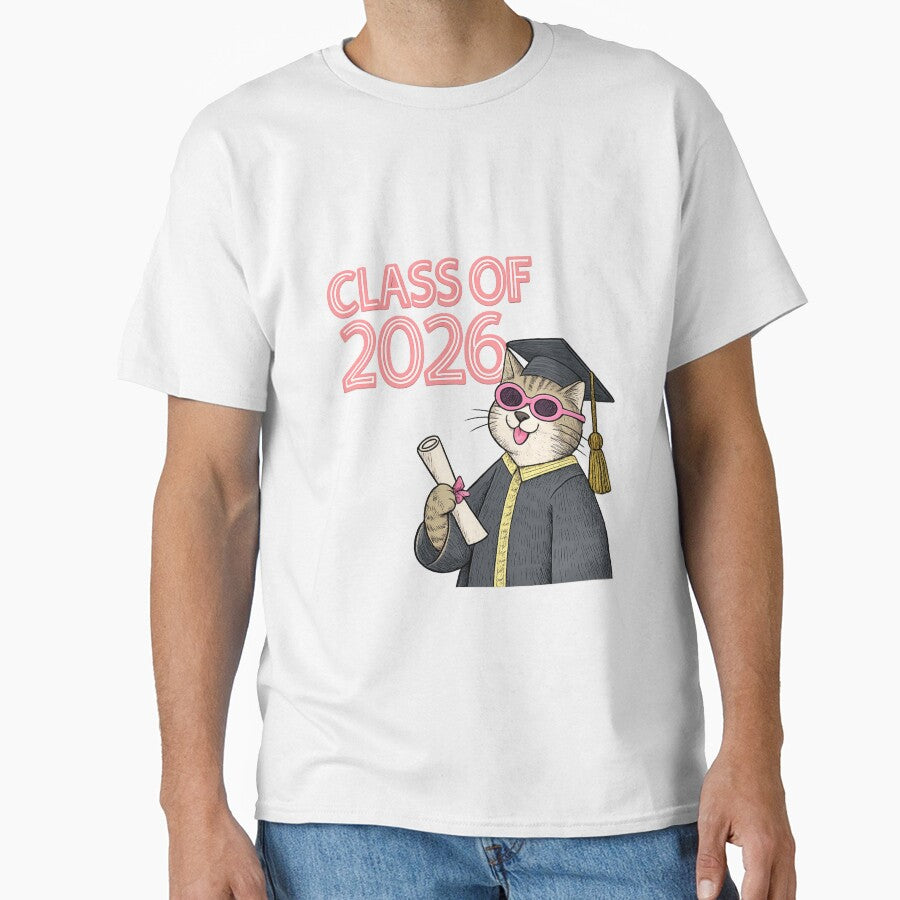Class of 2026 Cat – Graduated in Style by Artiviose