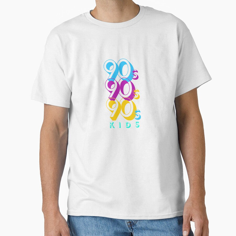 90s Kids Design in Vintage Hot Blue Purple Gold and Green by SteamParliament