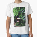 Mycena Subgalericulata Mushrooms on Mossy Tree by Maddy the Maker