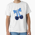 Cherry Bow - Blue by Julia Santos