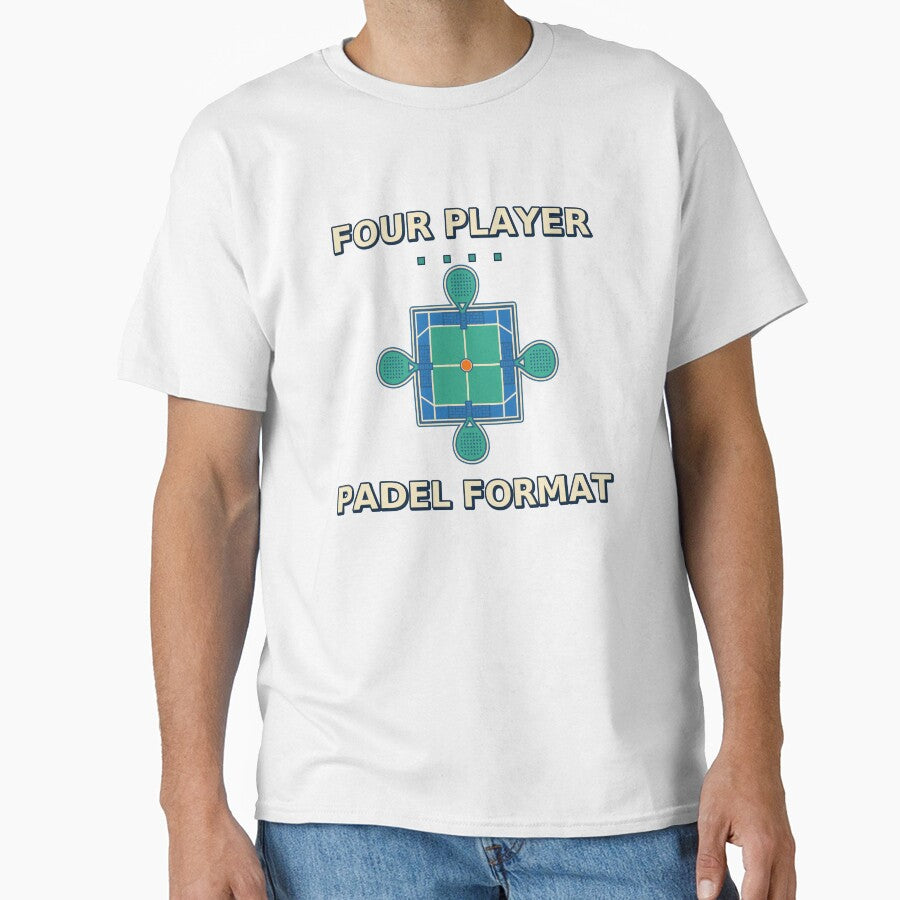 Four Player Padel Format Doubles Team Badge by Freshloop Studio | Whimsical Vintage Art