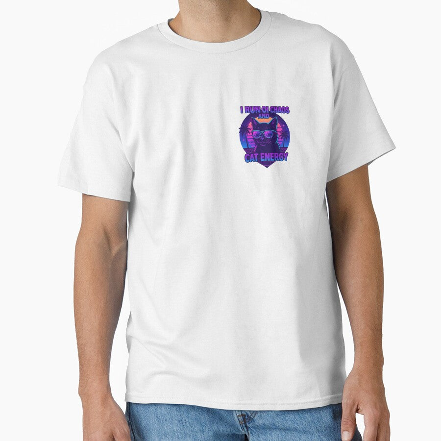 I Run on Chaos and Cat Energy – Vaporwave Cat by SpectrumCreations