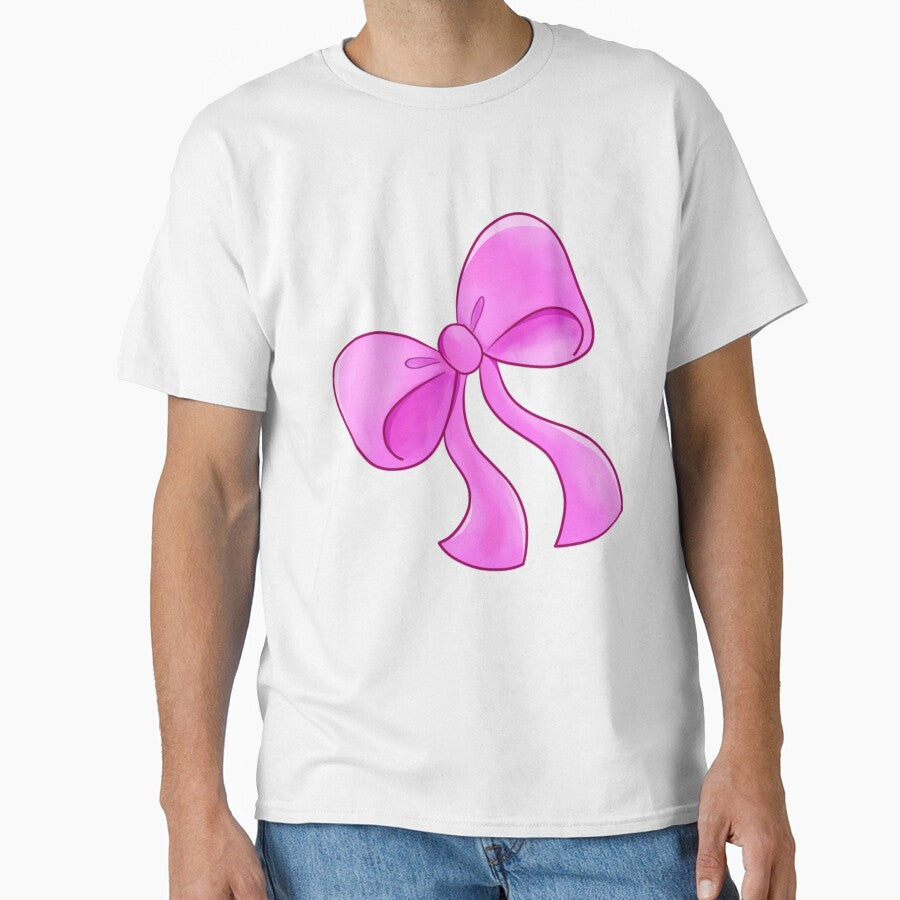 Sweet Pink Ribbon Bow by MissLucyArt