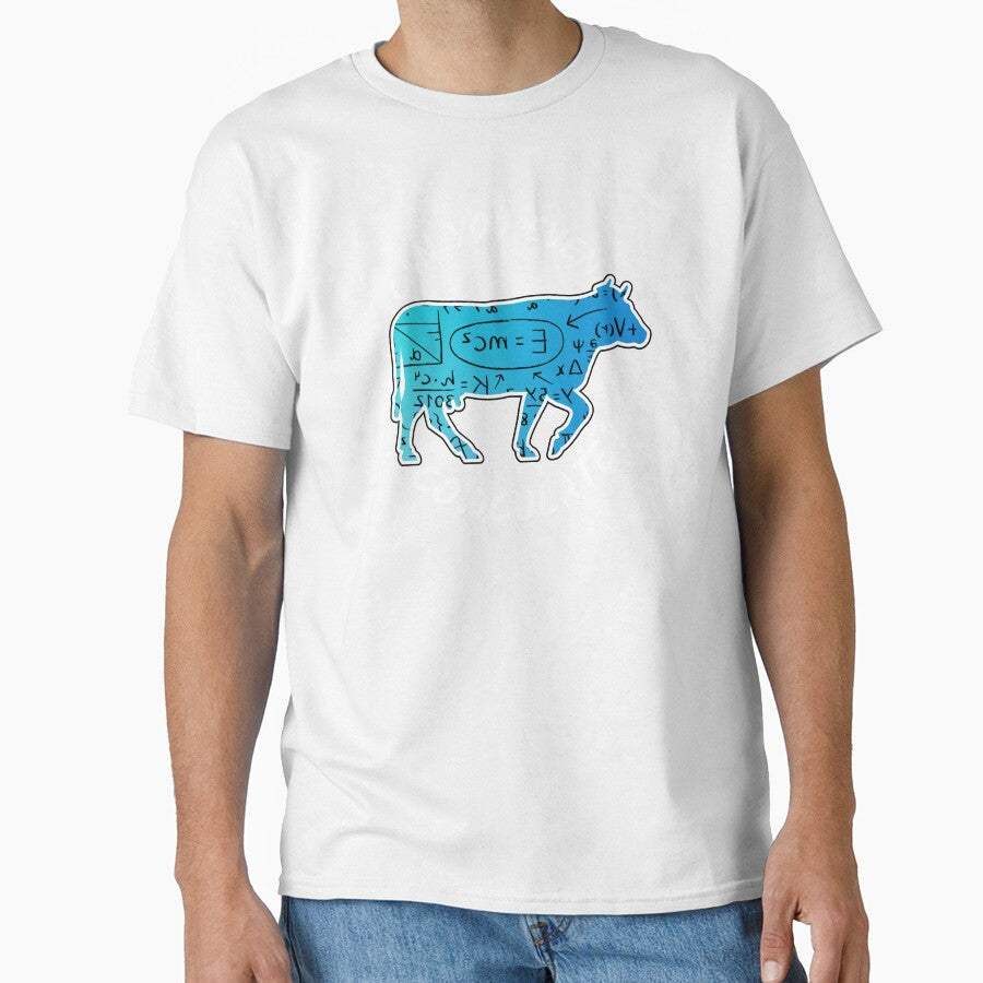 Black version of Blue cow Can you even calculate? Funny colorful cow puns Calculator by FarmsteadAcers