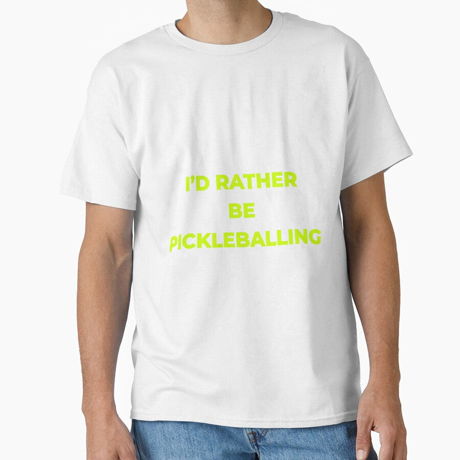 Funny Pickleball Gift Id Rather Be Pickleballing by Mikidesign1988