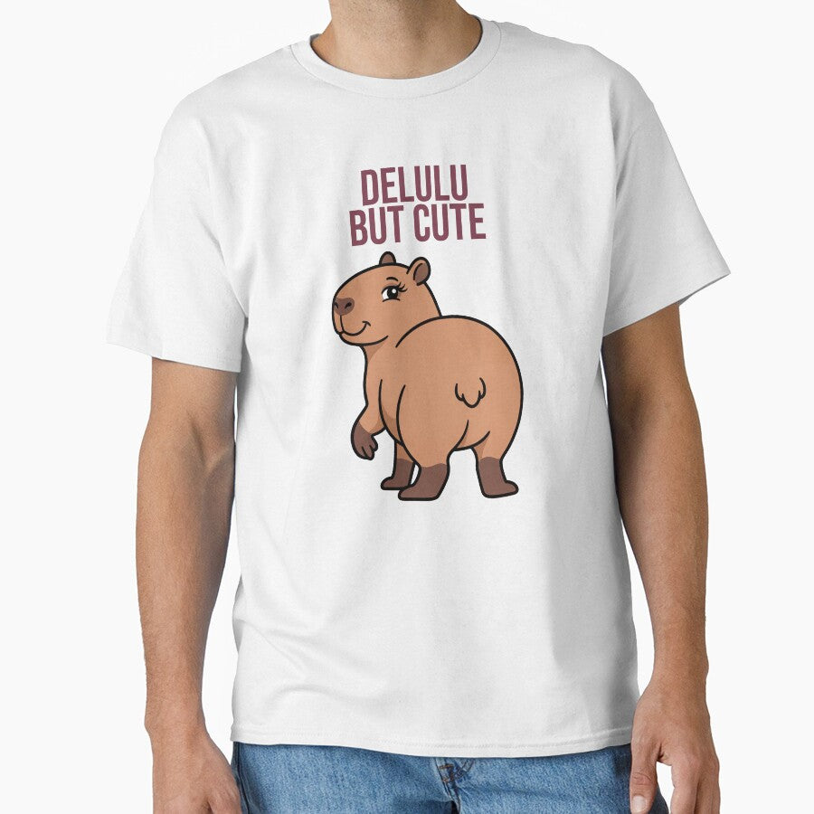 Delulu But Cute – Funny Capybara Meme by Sir Capy B