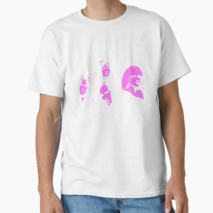 Four Pink Silhouette Woman Grunge Band by ananimyim