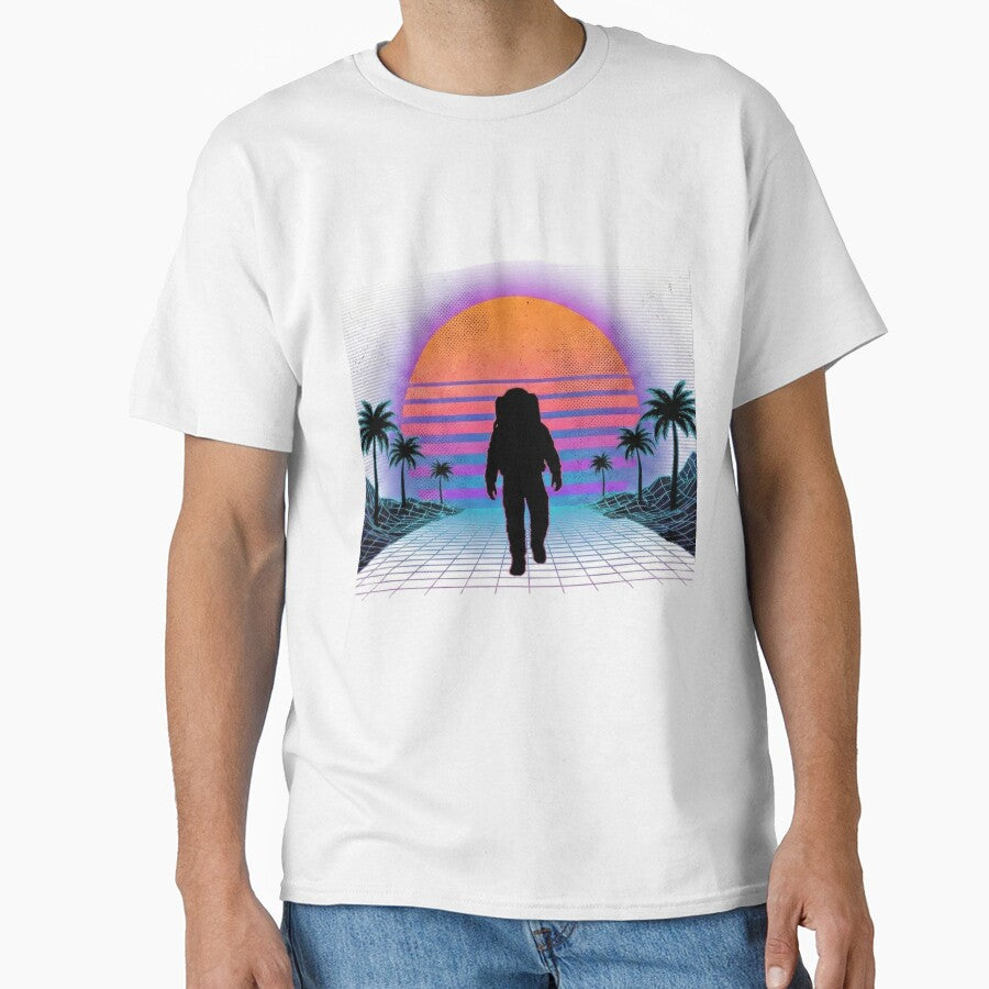 Retro Synthwave Astronaut - 80s Vaporwave Sunset Aesthetics by vismark