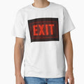 Glitched EXIT Sign – Weirdcore Red Neon Aesthetic by ExitSignArchive