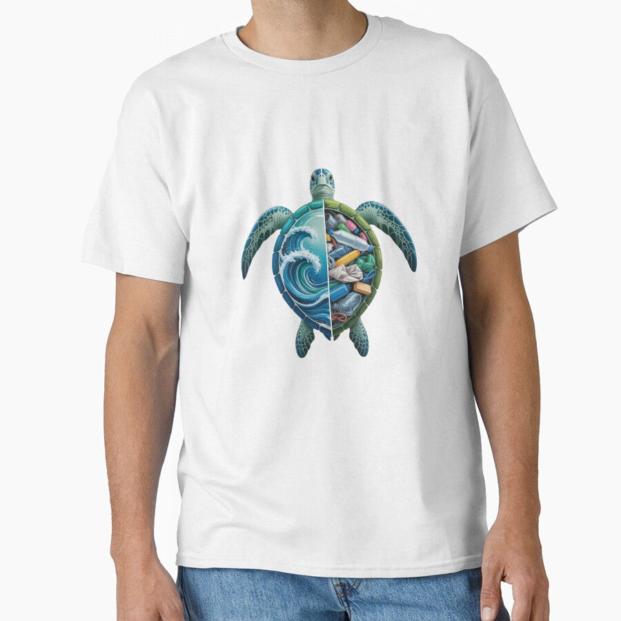 Ocean's Divide: Save Our Sea Turtles from Plastic Pollution by Designorado