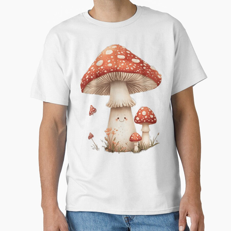 Cottagecore Mushroom | Cute Nature Aesthetic T-Shirt by QubZone