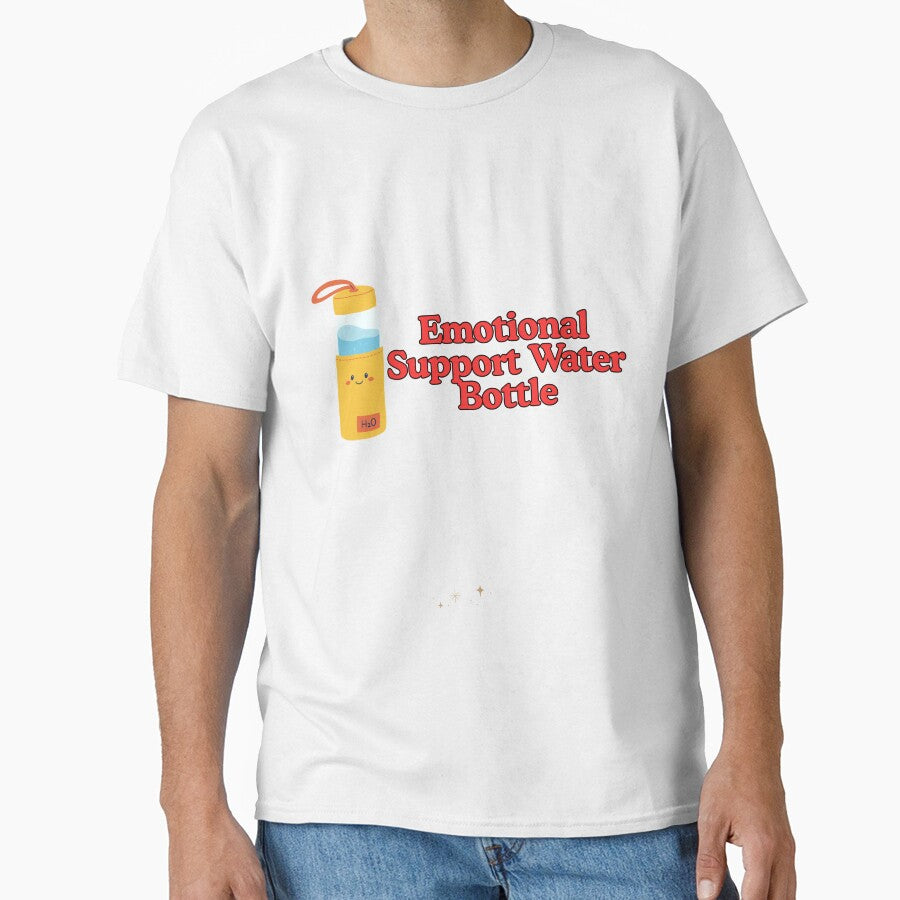 Emotional Support Water Bottle Sticker by Fresh Clothes
