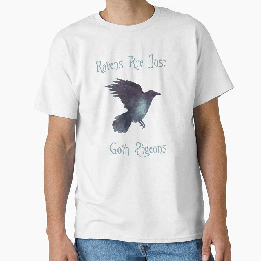 Ravens are Just Goth Pigeons by Black Cat Unicorns