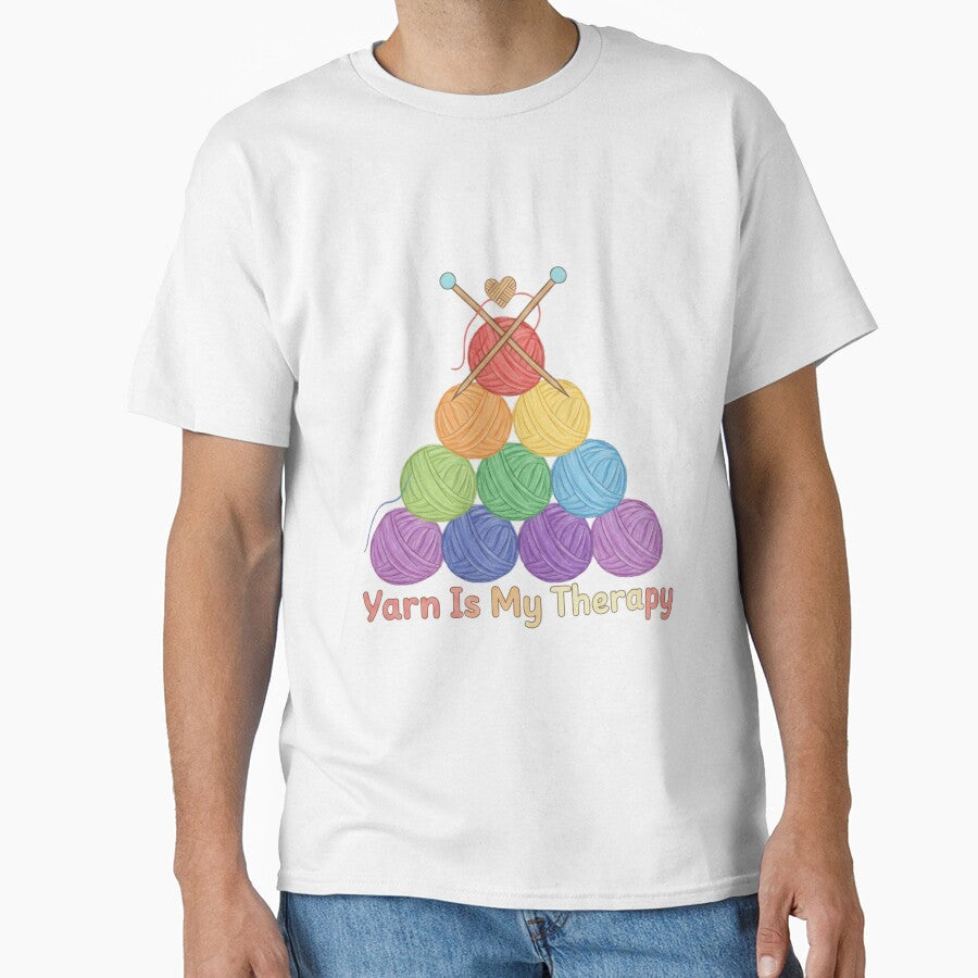 Yarn Is My Therapy – Cozy Knitting & Crochet Lover Shirt by harinshop ⭐⭐⭐⭐⭐