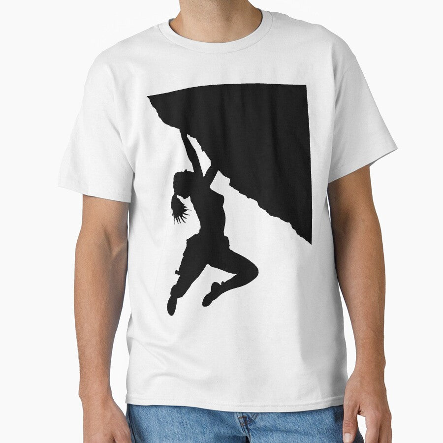 girl bouldering silhouette by mindgoop