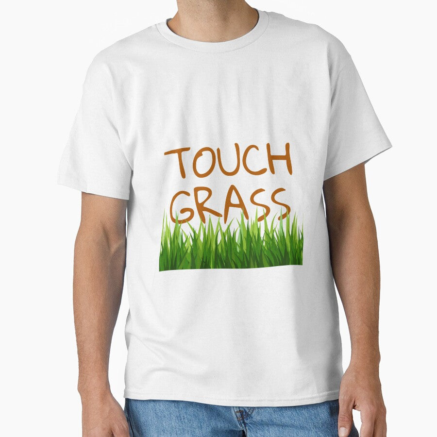 Touch Grass Meme Sticker by LMFDesigns