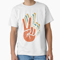 Hippie Peace T-Shirt 60s 70s Tie Dye Hippie Gift by AntonetteSimo