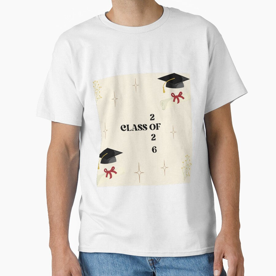 ​Aesthetic Class of 2026 Retro Graduation Art by NinaVibeStudio