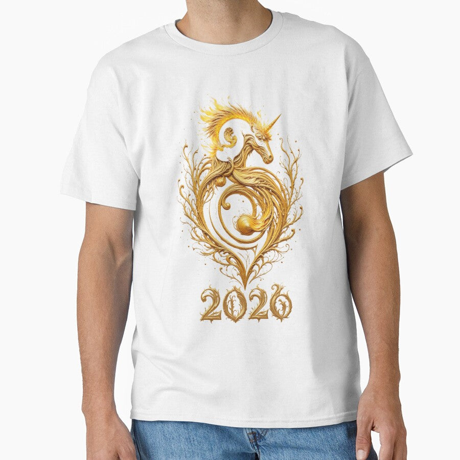 Fire Horse Chinese New Year Tee, Lunar Celebration T-Shirt by fantasy.world