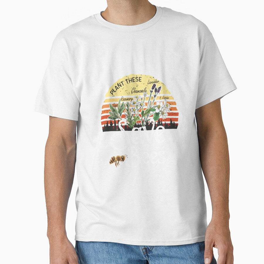 Vintage Plant These Save The Bees Tshirt Gift by pinkplace